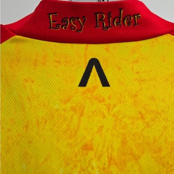 Primal Wear Easy Rider Cycling Jersey Men's XL Yellow Red Graphic Short - Picture 7 of 9